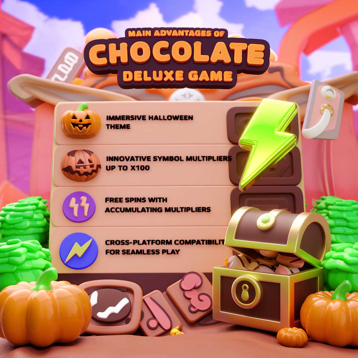 Chocolate Deluxe slot machine game